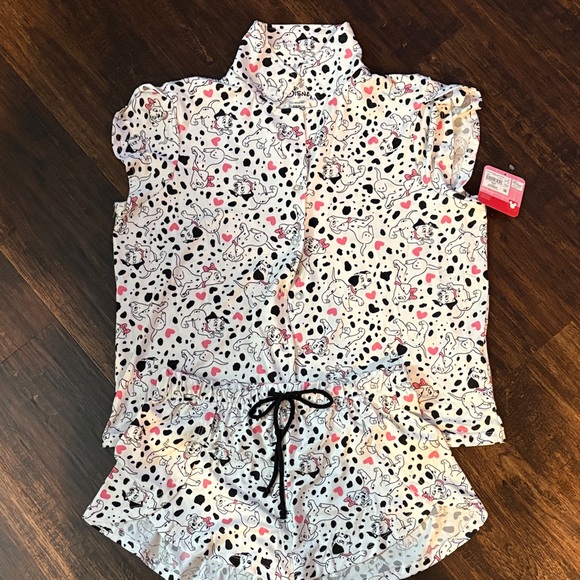 Dalmatian Print Pajama Set women’s size x small - Picture 1 of 4